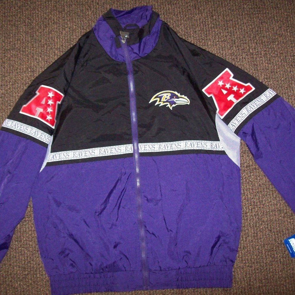 BALTIMORE RAVENS NFL Starter Nylon Safari Jacket 2X